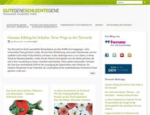 Tablet Screenshot of gute-gene-schlechte-gene.de